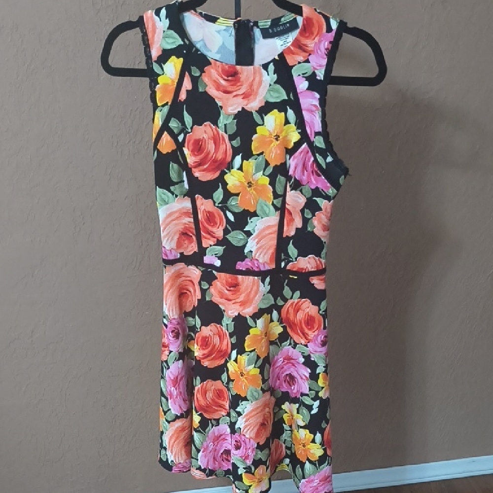 B Darlin Women's Multicolor Floral Sleeveless Dress Size 5/6